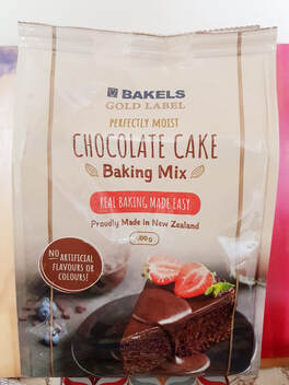 Bakels chocolate cake baking mix